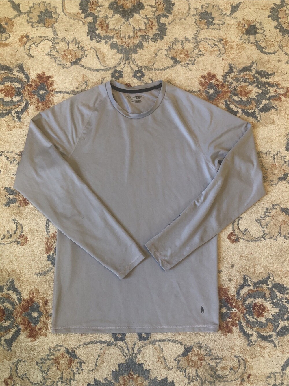 Polo Sport by Ralph Lauren Gym Shirt Mens Size Large Athletic Workout Gray